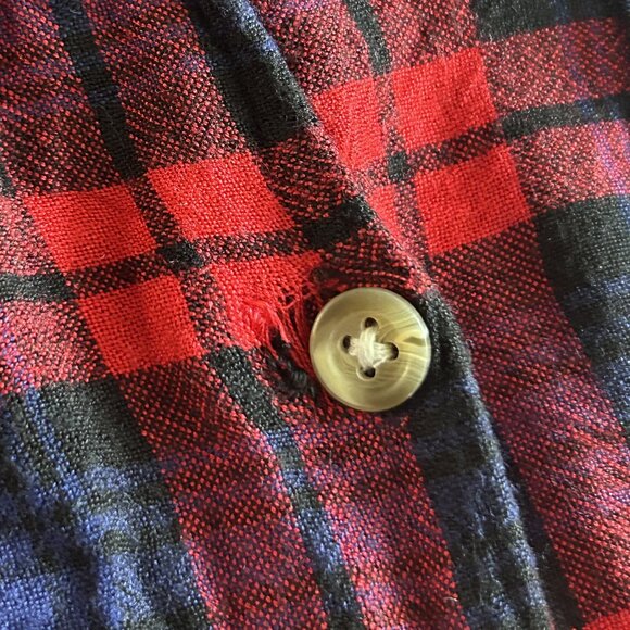 H&M Oversized Soft Plaid Button Down Shirt ASO Clara Oswald - Picture 6 of 9